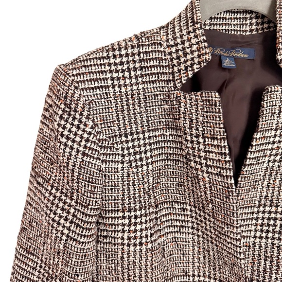 Brooks Brothers Black and White Plaid Blazer - Picture 2 of 6